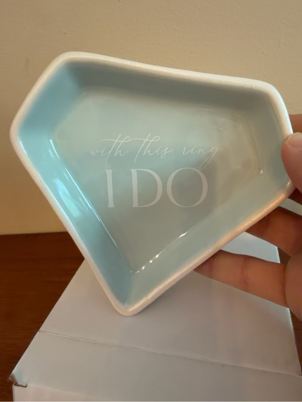NWT "With This Ring I Do" Diamond Ring Dish Jewelry Holder Wedding Gift